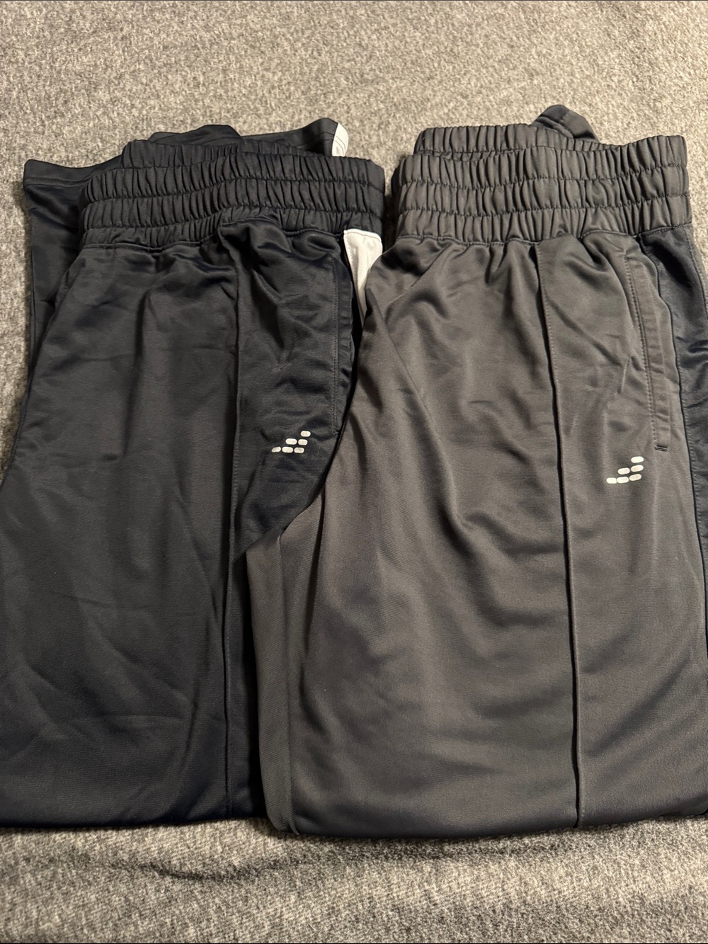 bcg Black Athletic Track Pants with Reflective Logo
